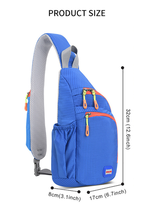 Чанта за кръст за спорт на открито, нейлон, подплата полиестер, закопчаване с цип, вътрешен джоб с цип, с междинен слой, за свободно време пътуване