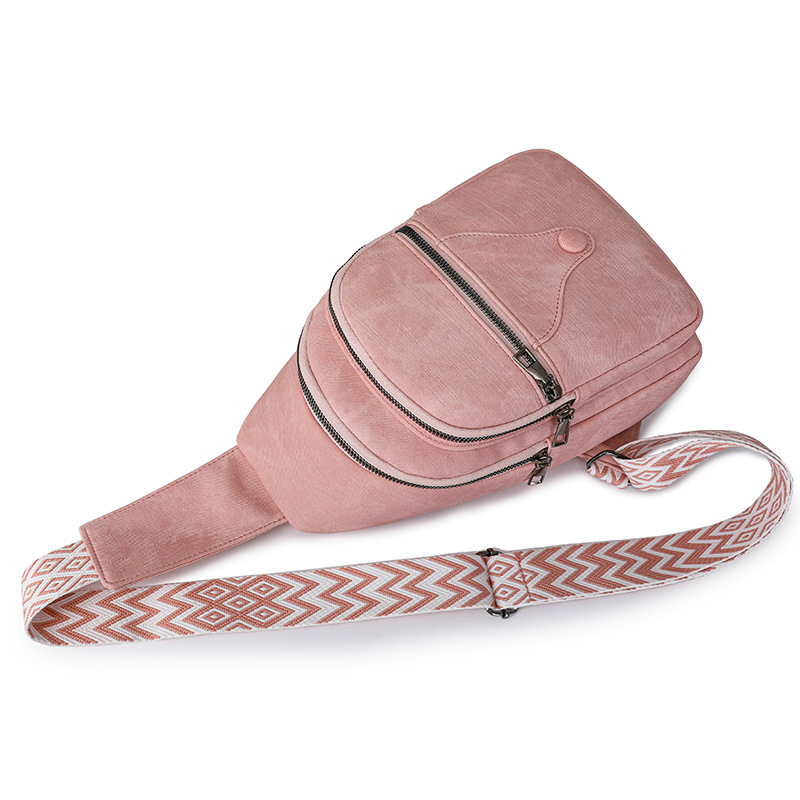 Дамска PU чанта за кръст през рамо, ретро стил, ежедневна употреба; материал PU; подплата полиестер; цип за отваряне; вътрешен джоб с цип