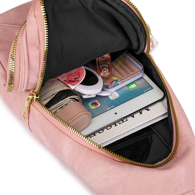 Дамска PU чанта за кръст през рамо, ретро стил, ежедневна употреба; материал PU; подплата полиестер; цип за отваряне; вътрешен джоб с цип