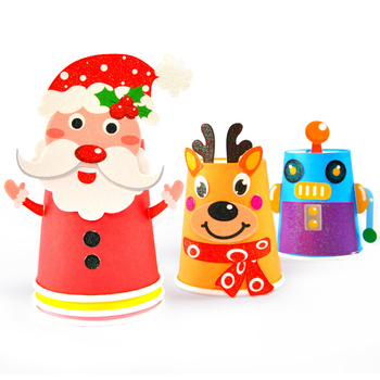 Bērnu roku darbs ar papīra kausiem – izglītojošs mākslas spēļu komplekts; Materiāls: papīrs; Zīmols: Hibiscus angel; Ieteicamais vecums: 4–6 gadi; Iepakojums: kastīte