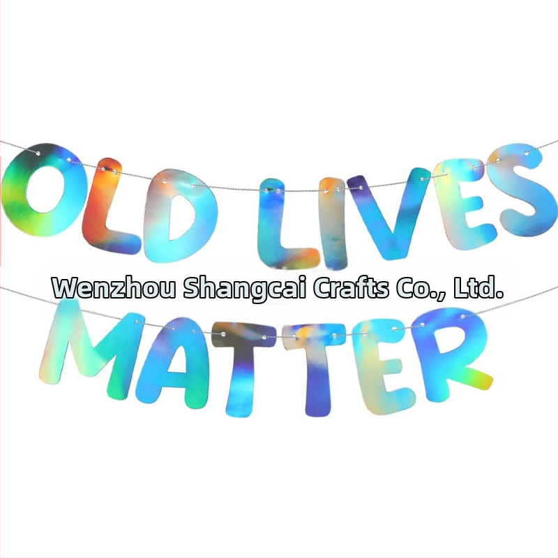 Old Lives Matter флаг за фотореквизит за рожден ден и пенсиониране — марка shangcai, материал хартия, стил Celebrate, IP: No IP authorization