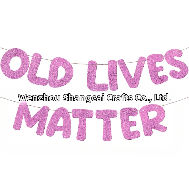 Old Lives Matter флаг за фотореквизит за рожден ден и пенсиониране — марка shangcai, материал хартия, стил Celebrate, IP: No IP authorization