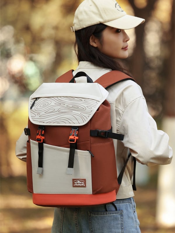 Unisex lielas ietilpības neilona mugursoma brīvdabas ceļojumiem, muguras aizsardzība, 36–55L, gaisa spilvenu siksnas, pilsētas vienkāršs stils, koledžas/izglītības soma