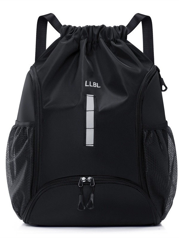 Unisex ūdensdroša Oxford mugursoma ar atstarojošu joslu, ietilpība 20–35 L, auklas aizvēršana, lieliska fitnesa soma ar atsevišķu apavu nodalījumu