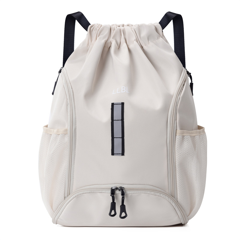 Unisex ūdensdroša Oxford mugursoma ar atstarojošu joslu, ietilpība 20–35 L, auklas aizvēršana, lieliska fitnesa soma ar atsevišķu apavu nodalījumu