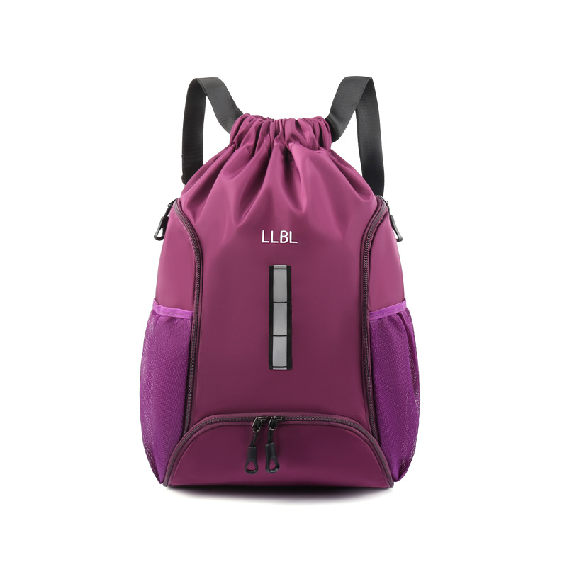 Unisex ūdensdroša Oxford mugursoma ar atstarojošu joslu, ietilpība 20–35 L, auklas aizvēršana, lieliska fitnesa soma ar atsevišķu apavu nodalījumu