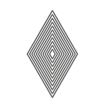 Метален калъп за изрязване DIY Scrapbook – карбонова стомана, геометричен мотив еленово сърце, полу ръчно-полу механично производство, PP пакет