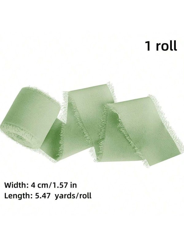 Nylon šifona lente svētku pušķim, pielāgojama, rokdarbs