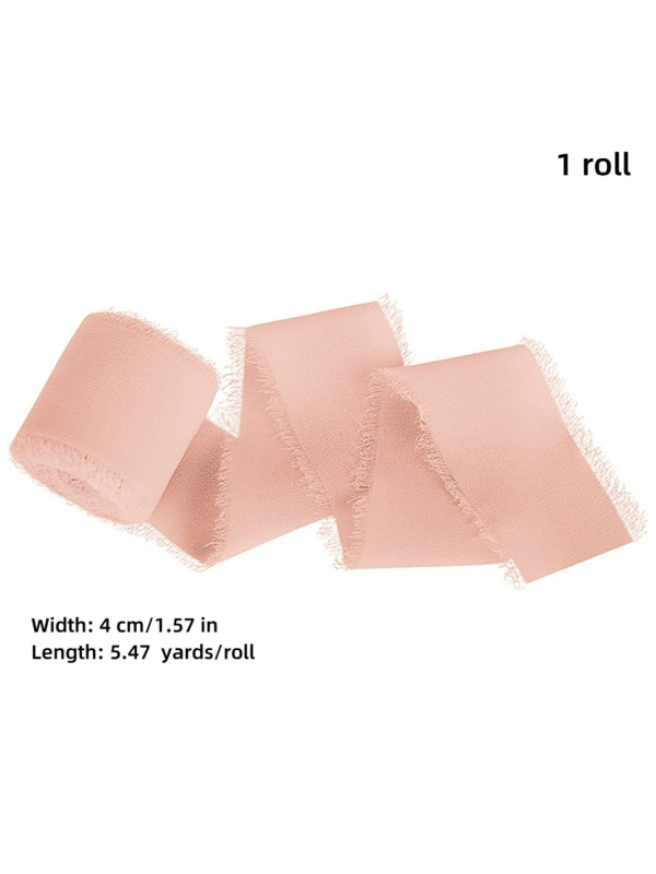 Nylon šifona lente svētku pušķim, pielāgojama, rokdarbs