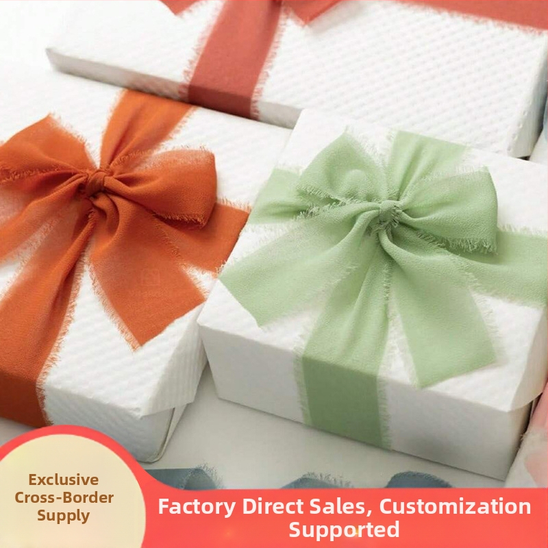 Nylon šifona lente svētku pušķim, pielāgojama, rokdarbs