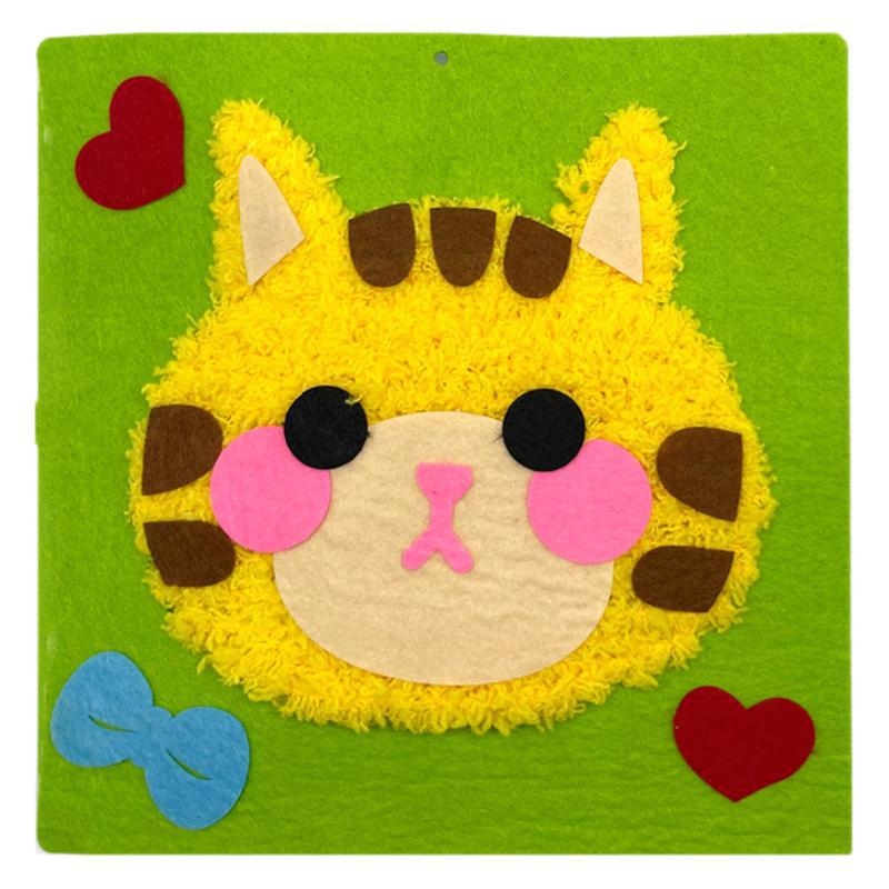 DIY materiālu komplekts bērniem – no non-woven fabric; attīsta redzi, kognitīvo attīstību un smalko motoriku; piemērots vecumam 7–14 gadi