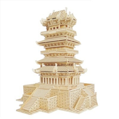 Koka 3D puzle bērniem vecumā 7–14 gadi.