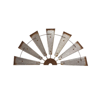 Метална стенна декорация във форма на ветрена мелница, силует от желязо, модерен минималистичен стил