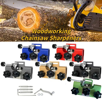 Фиксатор за заточване на веригата на резачка — комплект за шлифоване, метален, Noreter, съвместим с различни резачки и електрически резачки