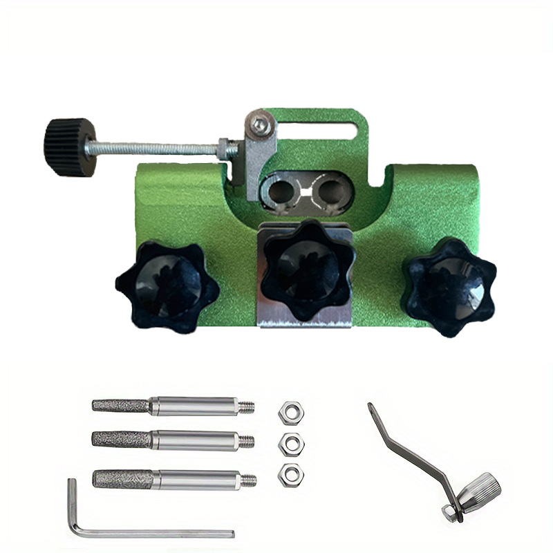 Фиксатор за заточване на веригата на резачка — комплект за шлифоване, метален, Noreter, съвместим с различни резачки и електрически резачки