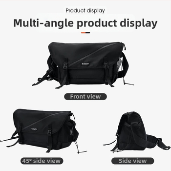 Мъжка чанта през рамо - уличен стил, Oxford плат, дишаща и водоустойчива, happypeople
