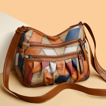 JOAN JI PU Τσάντα Υπό Μασχάλη με Εσωτερικό Patch Pocket, Φερμουάρ, Εσωτερικά Τσεπάκια για Κινητό και Ταυτότητα, Πολυεστερική Υπόστρωμα, Οριζόντιο Τετράγωνο Σχήμα, Με Ενσωματωμένο Ενδιάμεσο Στρώμα, Μία Λεπτομέρεια