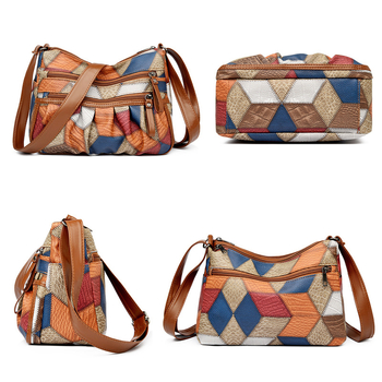 JOAN JI PU Τσάντα Υπό Μασχάλη με Εσωτερικό Patch Pocket, Φερμουάρ, Εσωτερικά Τσεπάκια για Κινητό και Ταυτότητα, Πολυεστερική Υπόστρωμα, Οριζόντιο Τετράγωνο Σχήμα, Με Ενσωματωμένο Ενδιάμεσο Στρώμα, Μία Λεπτομέρεια