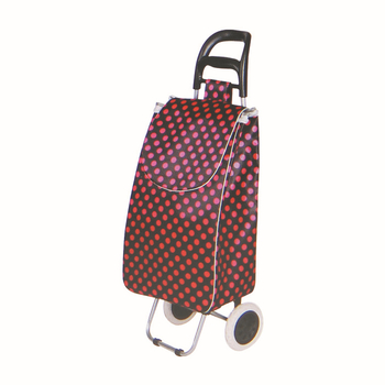 Χειροκίνητο πτυσσόμενο καρότσι αγορών με δύο ρόδες, κατασκευή από σίδηρο, μάρκα Glendt, φορτίο 50 kg στατικό / 25 kg δυναμικό