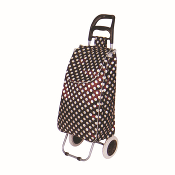 Χειροκίνητο πτυσσόμενο καρότσι αγορών με δύο ρόδες, κατασκευή από σίδηρο, μάρκα Glendt, φορτίο 50 kg στατικό / 25 kg δυναμικό