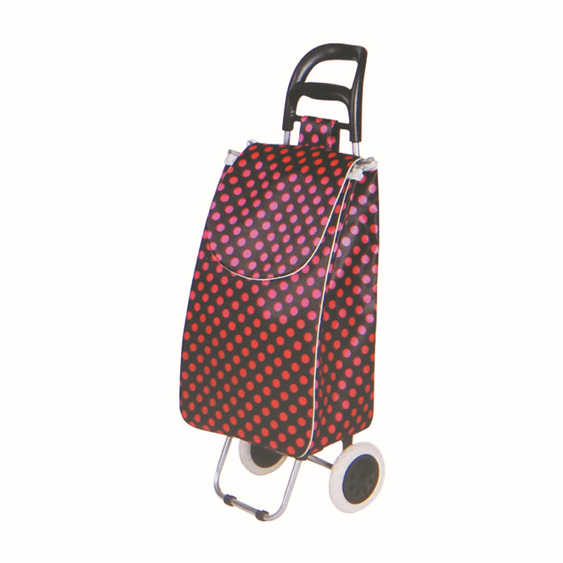 Χειροκίνητο πτυσσόμενο καρότσι αγορών με δύο ρόδες, κατασκευή από σίδηρο, μάρκα Glendt, φορτίο 50 kg στατικό / 25 kg δυναμικό