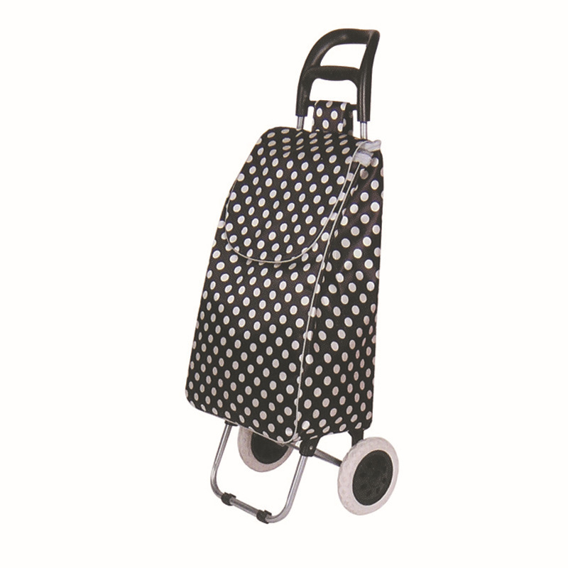 Χειροκίνητο πτυσσόμενο καρότσι αγορών με δύο ρόδες, κατασκευή από σίδηρο, μάρκα Glendt, φορτίο 50 kg στατικό / 25 kg δυναμικό