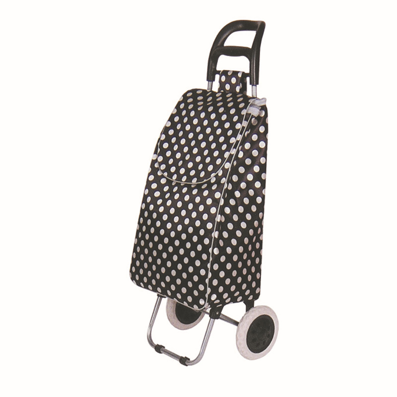 Χειροκίνητο πτυσσόμενο καρότσι αγορών με δύο ρόδες, κατασκευή από σίδηρο, μάρκα Glendt, φορτίο 50 kg στατικό / 25 kg δυναμικό