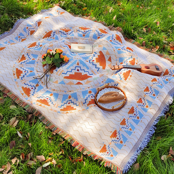 Сгъваема подложка за пикник и къмпинг, полиестерно-памучен материал; плат: памучна прежда; подходяща за пикник и къмпинг