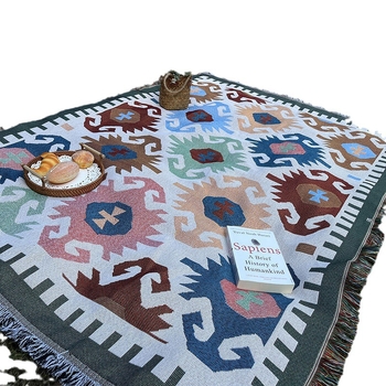 Сгъваема подложка за пикник и къмпинг, полиестерно-памучен материал; плат: памучна прежда; подходяща за пикник и къмпинг