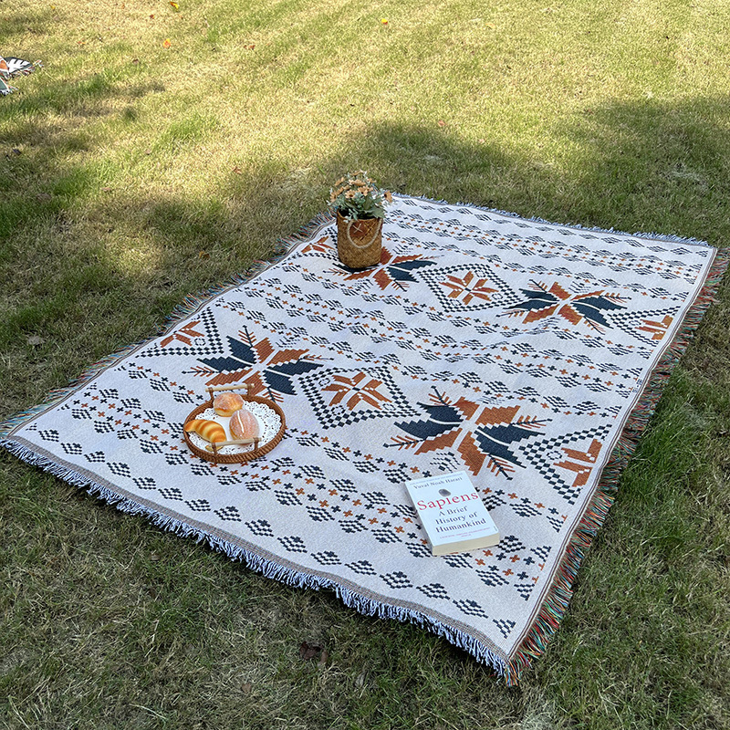 Сгъваема подложка за пикник и къмпинг, полиестерно-памучен материал; плат: памучна прежда; подходяща за пикник и къмпинг