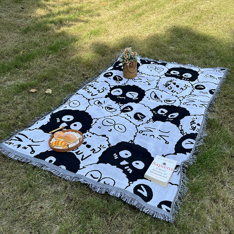 Сгъваема подложка за пикник и къмпинг, полиестерно-памучен материал; плат: памучна прежда; подходяща за пикник и къмпинг