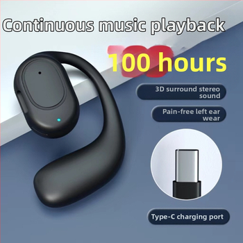 Bluetooth слушалки с костна проводимост, обхват до 10 м, дизайн висящ за ухото, поддържат обаждания и музика, Bluetooth 5.0, до 4 часа работа на батерията