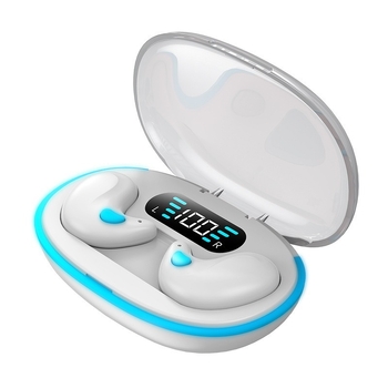 Мини безжична Bluetooth слушалка, ултра тънък дизайн, в ухото, Bluetooth 5.0, обхват 10 м, стерео за обаждания, водоустойчива