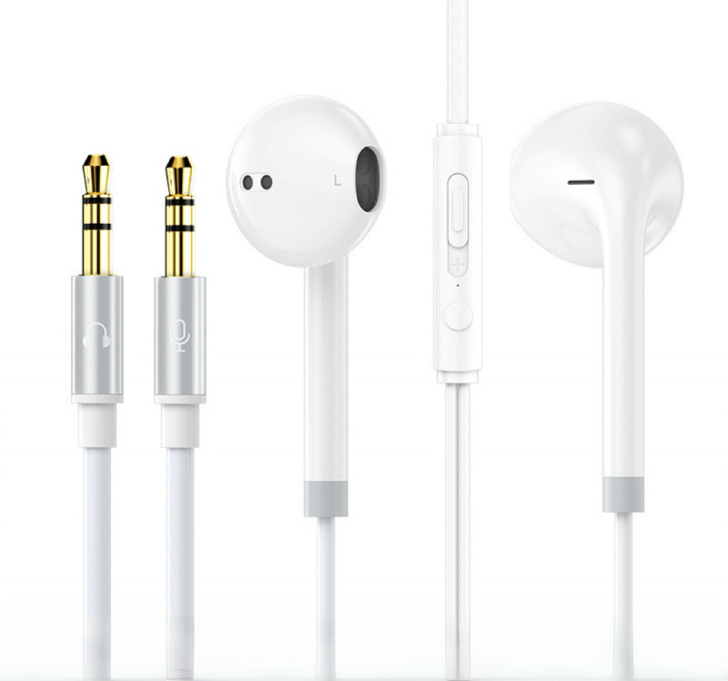 In-ear ενσύρματα ακουστικά με μικρόφωνο, 3 m καλώδιο, 3,5 mm βύσμα, 32 Ω, εύρος 20 Hz–20 kHz