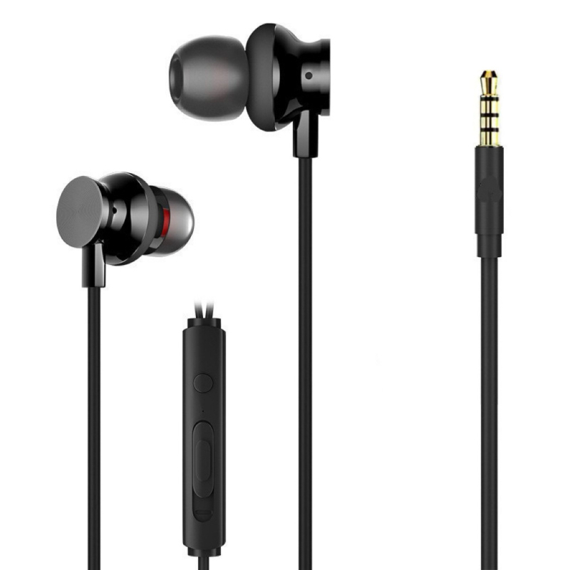 In-ear ενσύρματα ακουστικά με μικρόφωνο, 3 m καλώδιο, 3,5 mm βύσμα, 32 Ω, εύρος 20 Hz–20 kHz