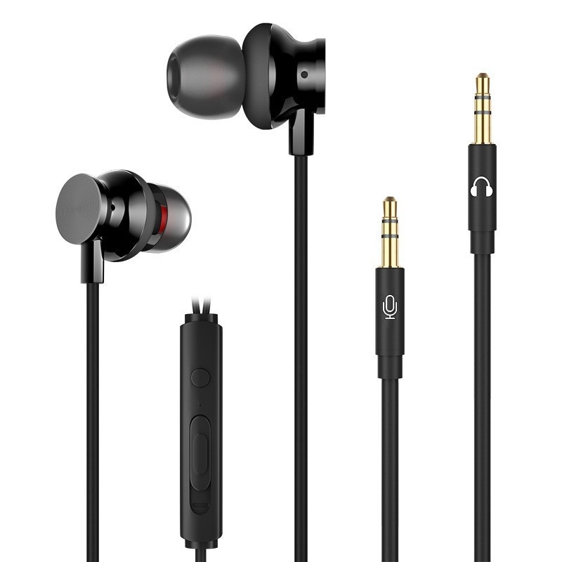 In-ear ενσύρματα ακουστικά με μικρόφωνο, 3 m καλώδιο, 3,5 mm βύσμα, 32 Ω, εύρος 20 Hz–20 kHz