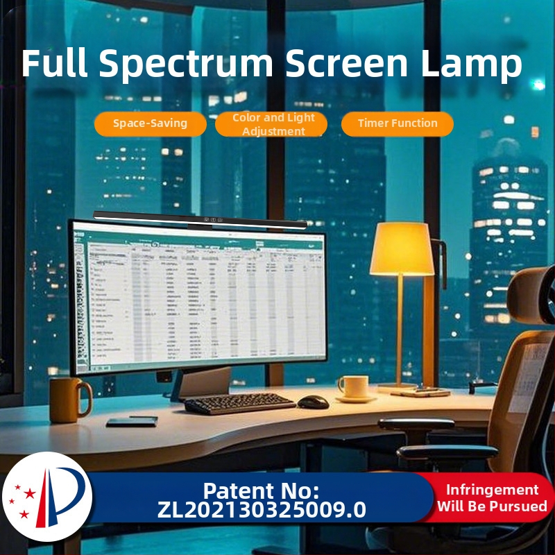 LED лампа за закачване на екран с USB захранване, докосване за регулиране на яркостта, защита на очите, интелигентно управление, асиметричен източник на светлина