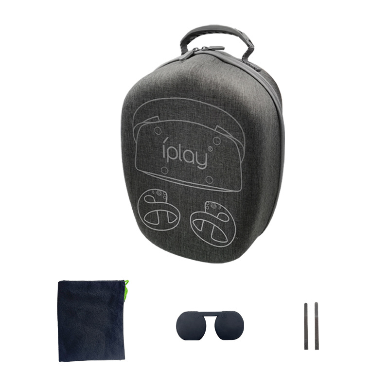 PS5 охлаждаща стойка с зарядно за PSVR2/PS5 контролери и рафт за съхранение на очила и дискове — TYPE-C, ABS, OEM, включва база и зарядно, съвместим с PS5