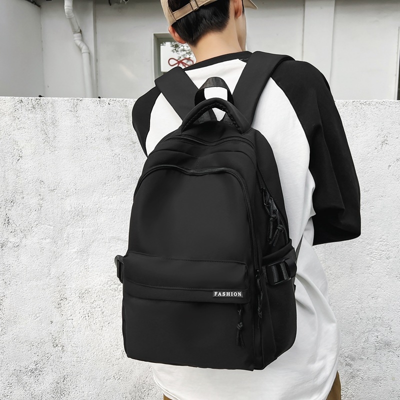 Skolas mugursoma ar Korejas stila dizainu un Mori stila iedvesmu, ietilpība 20–35 L, piemērota 15 collu klēpjdatoram, neilons