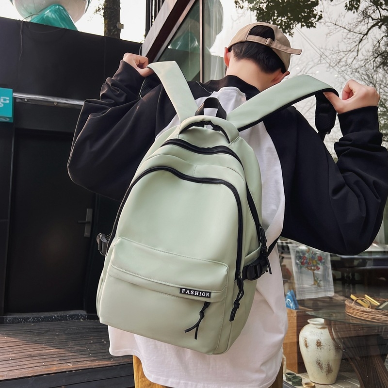 Skolas mugursoma ar Korejas stila dizainu un Mori stila iedvesmu, ietilpība 20–35 L, piemērota 15 collu klēpjdatoram, neilons