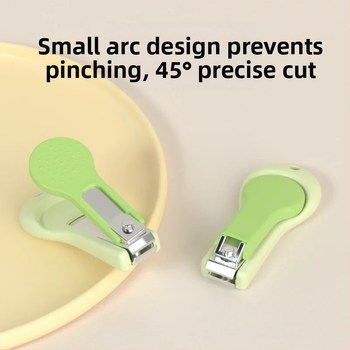 Σετ κοπτών νυχιών μωρού με προστατευτικό σχεδιασμό για νεογνά – πλαστικό και ανοξείδωτο ατσάλι, ασφαλές σετ φροντίδας βρεφών