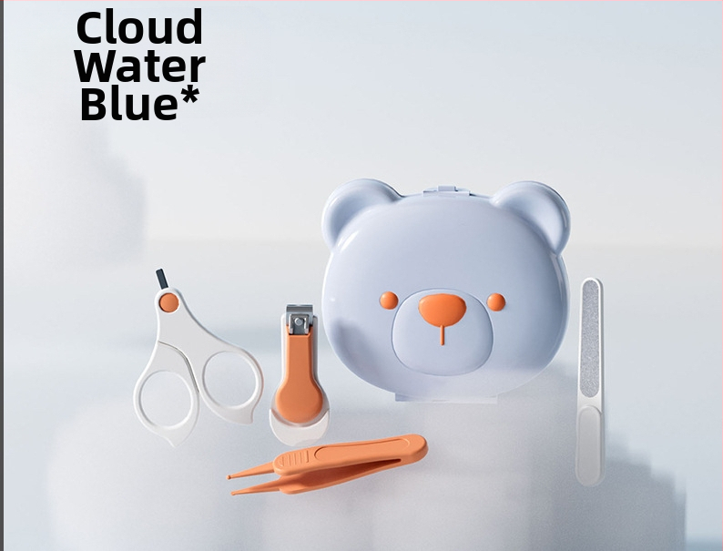 Σετ κοπτών νυχιών μωρού με προστατευτικό σχεδιασμό για νεογνά – πλαστικό και ανοξείδωτο ατσάλι, ασφαλές σετ φροντίδας βρεφών