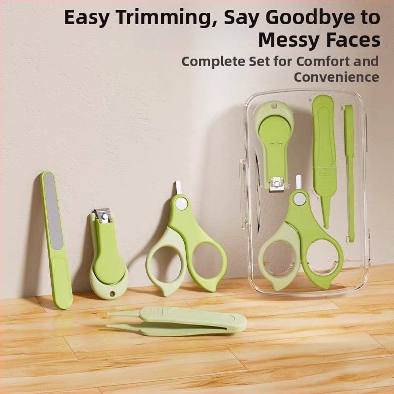 Σετ κοπτών νυχιών μωρού με προστατευτικό σχεδιασμό για νεογνά – πλαστικό και ανοξείδωτο ατσάλι, ασφαλές σετ φροντίδας βρεφών