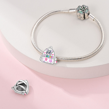 Σετ DIY κοσμημάτων — χαλκός, ηλεκτροπλατίωση; περιλαμβάνει κρεμαστά beads, βραχιόλι και κολιέ; στυλ φρέσκο και γλυκό; άνοιξη 2024 κυκλοφορία