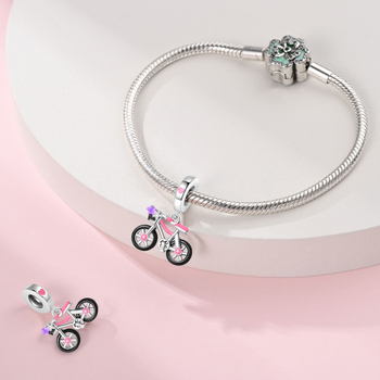 Σετ DIY κοσμημάτων — χαλκός, ηλεκτροπλατίωση; περιλαμβάνει κρεμαστά beads, βραχιόλι και κολιέ; στυλ φρέσκο και γλυκό; άνοιξη 2024 κυκλοφορία