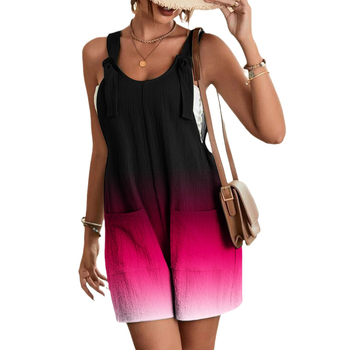 Ολόσωμη φόρμα χωρίς μανίκια με τιράντες, πολυεστέρας 70–80%, ίσια γραμμή παντελονιών, καλοκαίρι 2024, αστικός κομψός στυλ