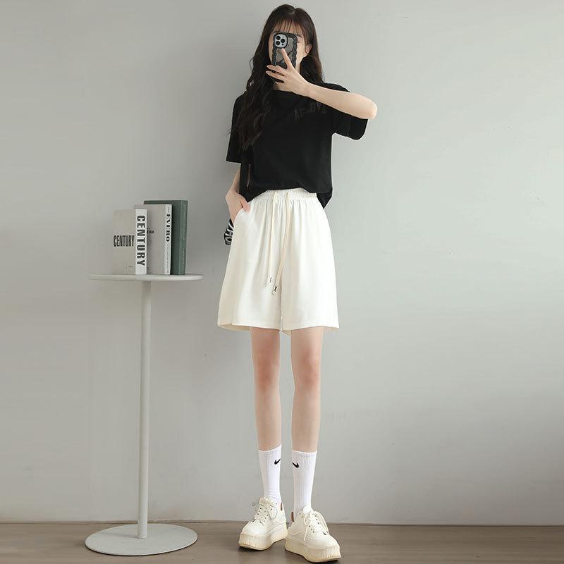 Γυναικεία καλοκαιρινά chiffon σορτς με ψηλή μέση, Α-γραμμή και φαρδιά πόδια, μίγμα πολυεστέρα-ελαστικού, ελαφριά υφή