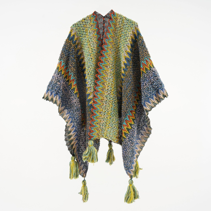 Ziemas šalle — Warp knitting tehnoloģija, akrila/mākslīgā vilna, japāņu-korejiešu salds stils, sievietēm