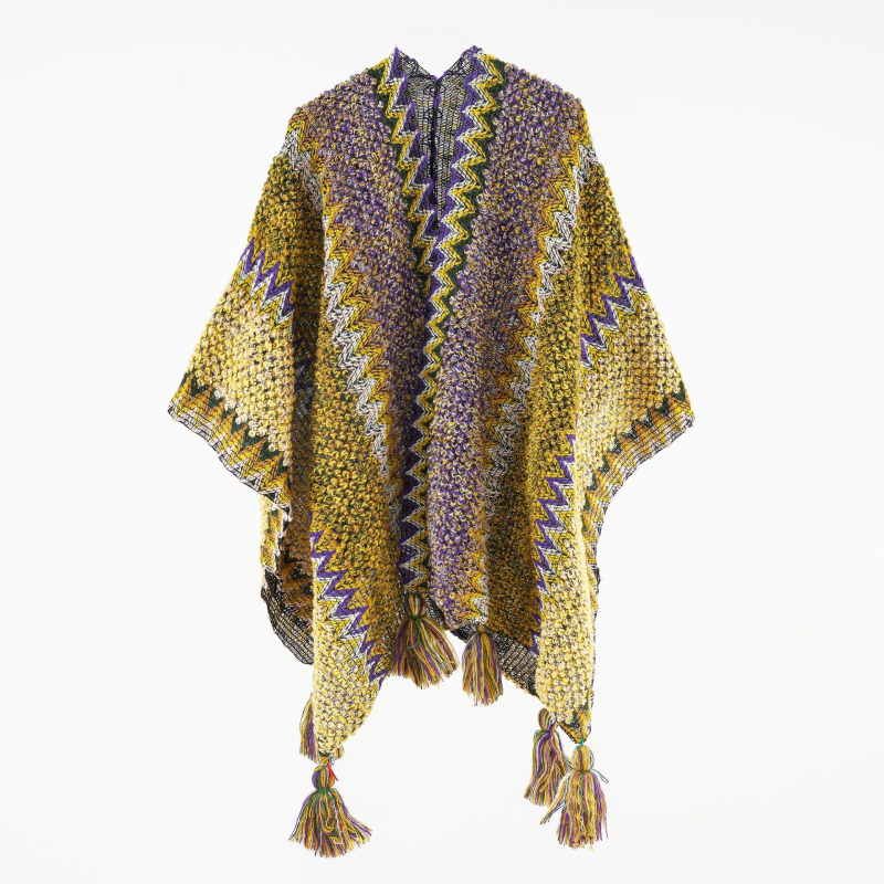 Ziemas šalle — Warp knitting tehnoloģija, akrila/mākslīgā vilna, japāņu-korejiešu salds stils, sievietēm