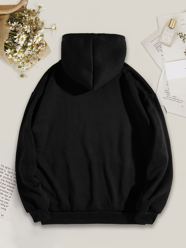 Ženski hoodie s kapuljom i otiskom srca u obliku nogometne lopte, poliester, dugi rukavi, slobodan kroj